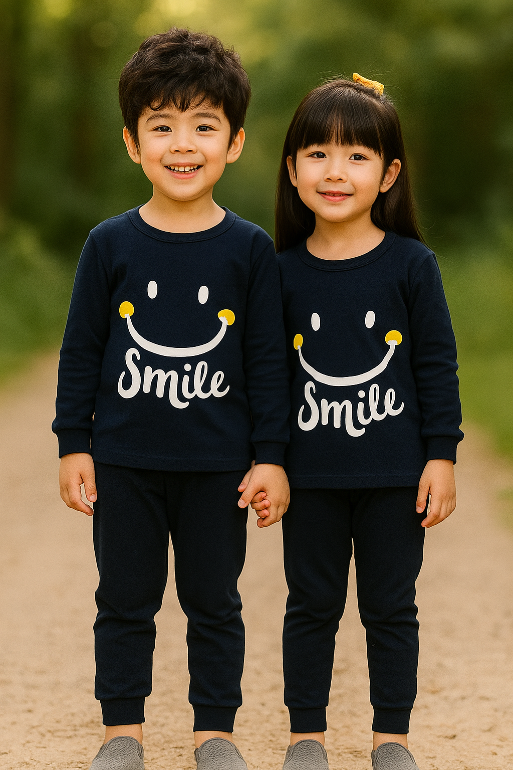 Kids Smile Print Suit – Comfortable & Stylish - Al SafouhStore