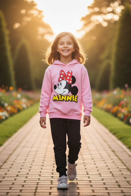 Kids Winter Printed Fleece Tracksuit (Hoodie + Trouser) – Warm & Stylish