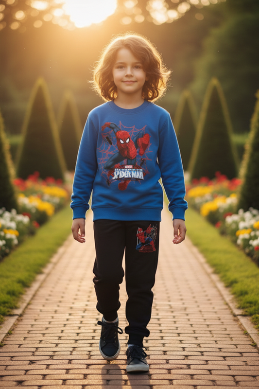 Spidey Adventures Await! Cozy Kids Winter Fleece Tracksuit (1-10 Years)