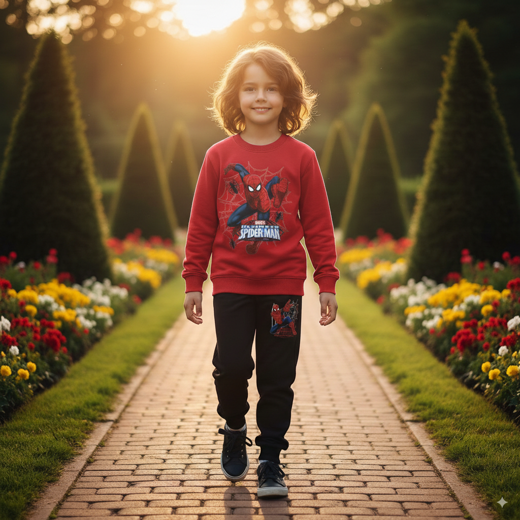 Spidey Adventures Await! Cozy Kids Winter Fleece Tracksuit (1-10 Years)