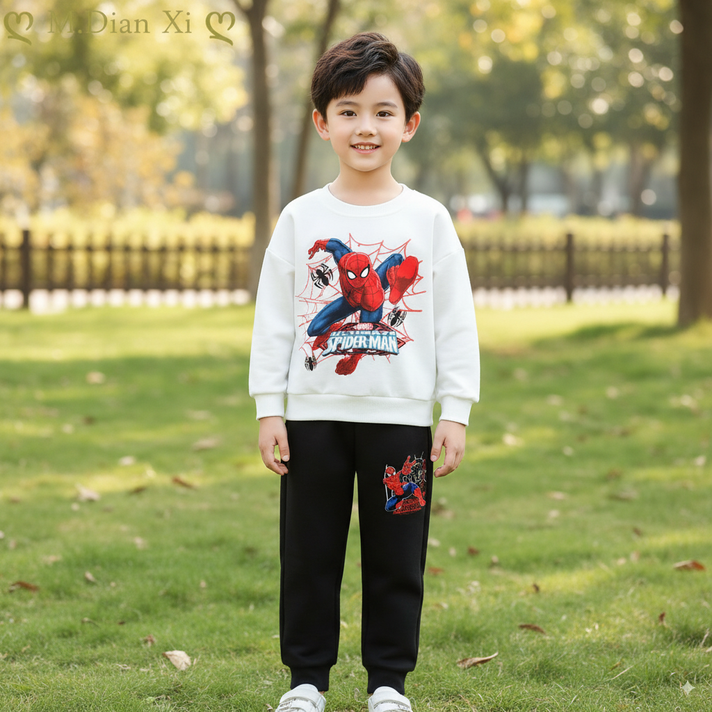Spidey Adventures Await! Cozy Kids Winter Fleece Tracksuit (1-10 Years)