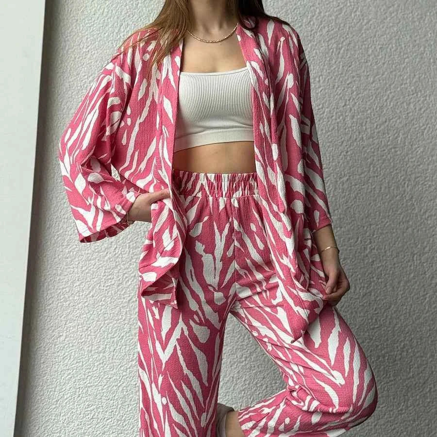 Stylish Zebra Print Co-Ord Set