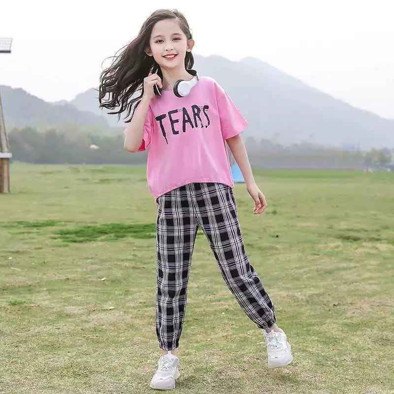 Baby Girl Pink Tears T-Shirt & Check Pajama