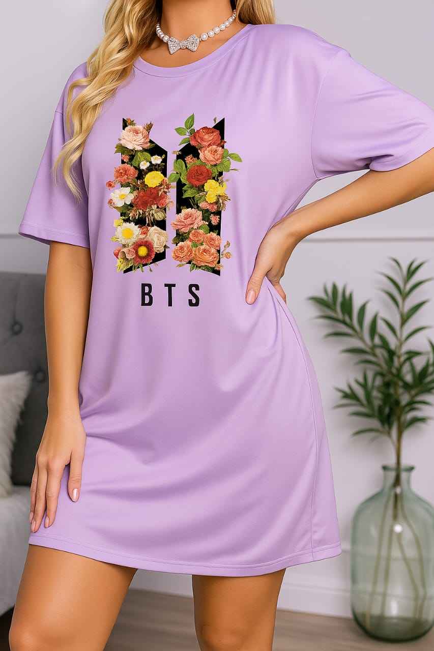 BTS Floral Logo Women’s Long T-Shirt (Copy)
