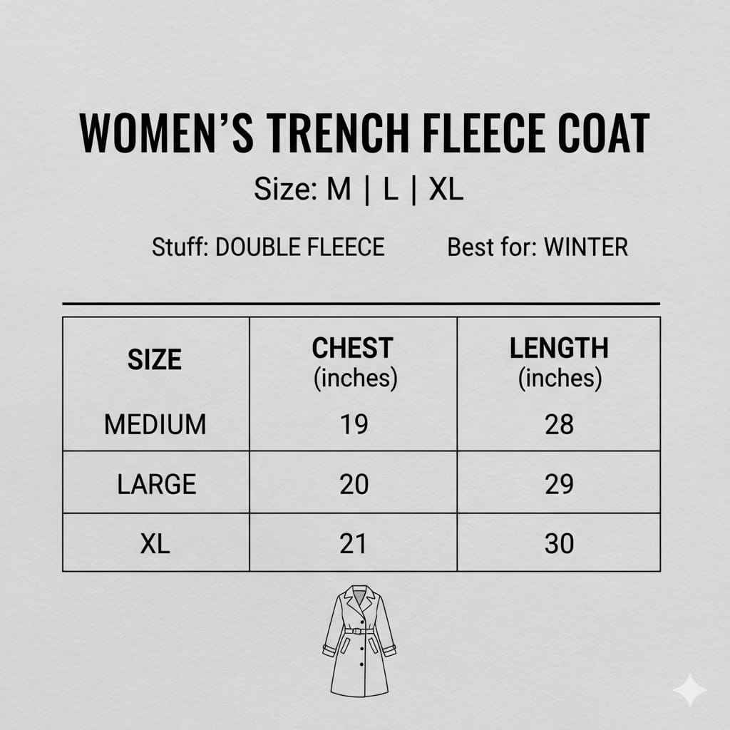 Women Mustard Yellow Trench Fleece Coat – Elegant Winter Style