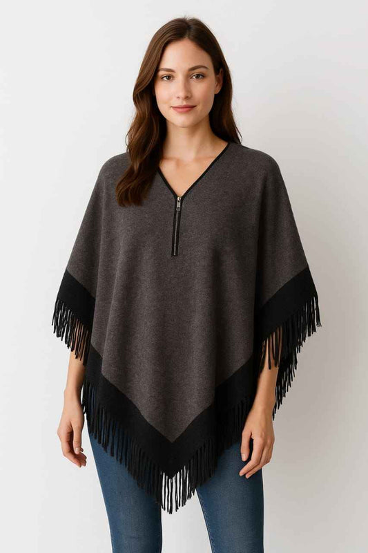 Winter Women’s Fleece Cape Poncho – Stylish & Warm