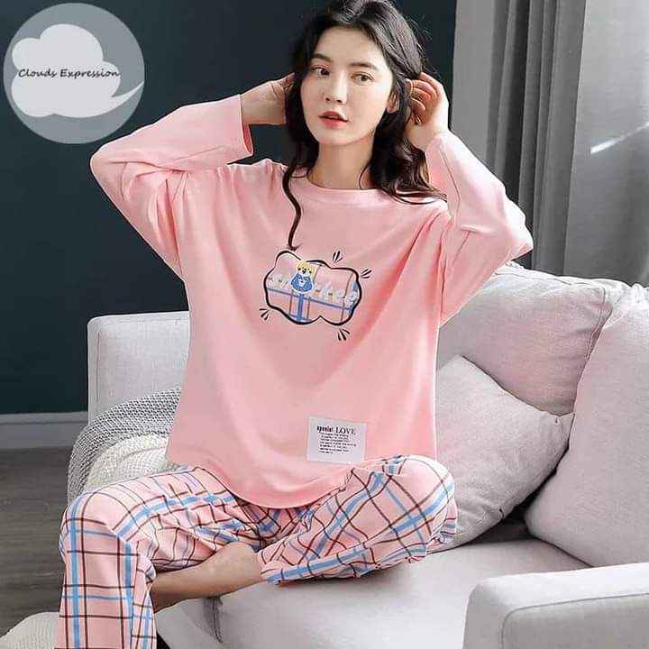 Pink Plaid Pajama Set β Soft & Stylish Loungewear