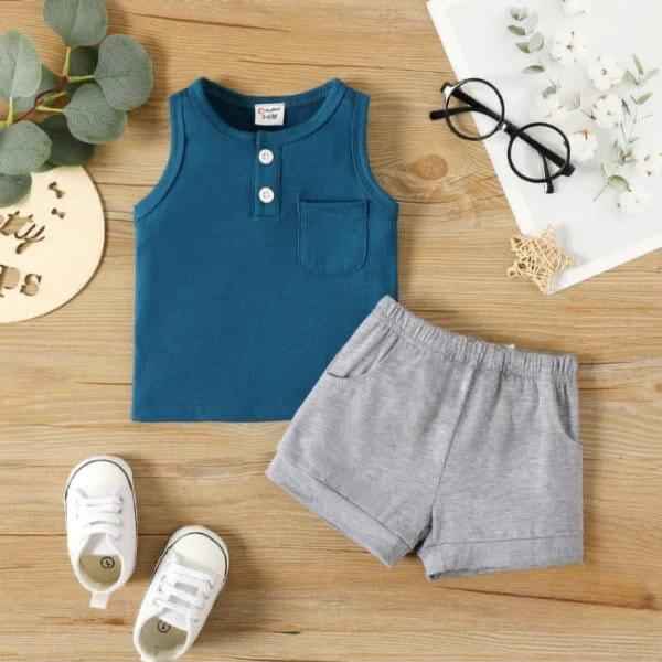 Sleeveless Tank & Shorts Set