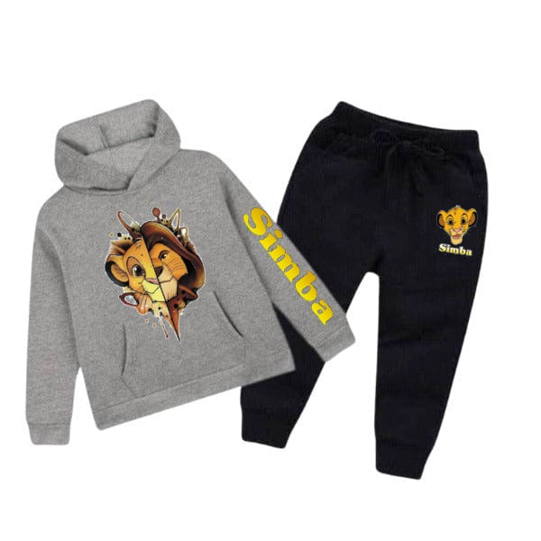 Boys & Girls Simba Printed Tracksuit β Cozy Hoodie + Pants