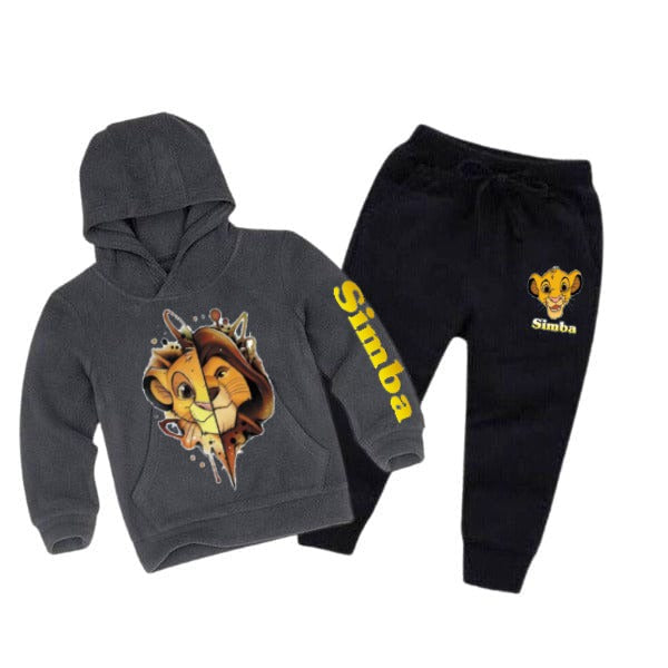 Boys & Girls Simba Printed Tracksuit β Cozy Hoodie + Pants