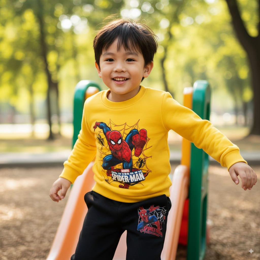 Spidey Adventures Await! Cozy Kids Winter Fleece Tracksuit (1-10 Years)