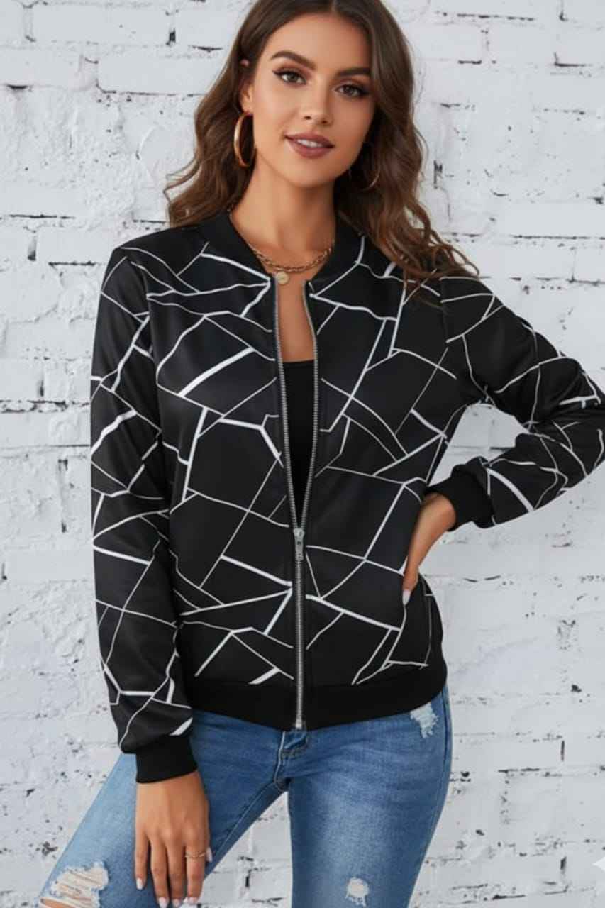 Black Cross Lining Jacket – Classic Chic (Copy)