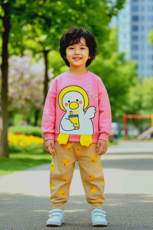Hello Winter – Duckie Pink Double Fleece Set (1–10 Years) (Copy)