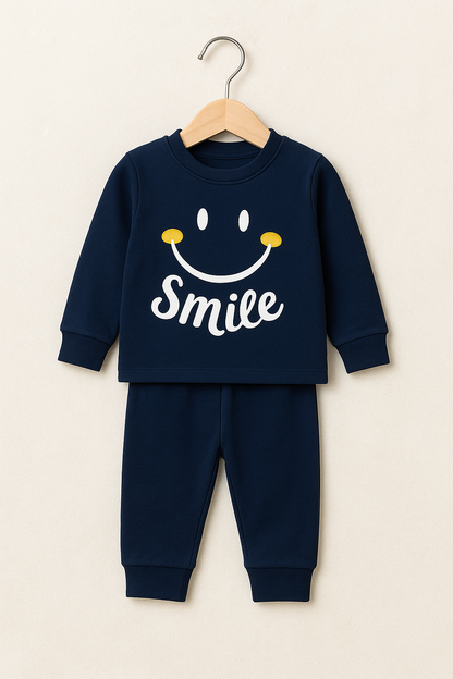 Kids Smile Print Suit – Comfortable & Stylish - Al SafouhStore