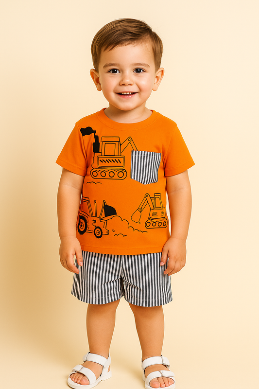 Construction Vehicle Baby Outfit - Al SafouhStore