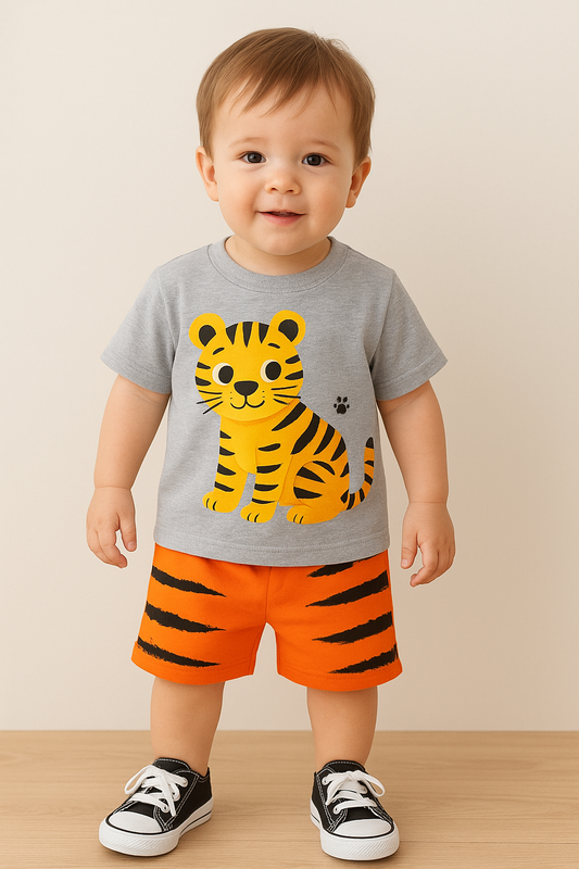 Cute Tiger Cub Summer Set - Al SafouhStore