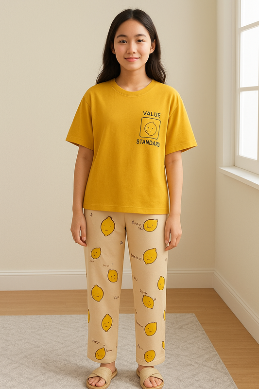 Cute Banana Print Pajama Set - Al SafouhStore
