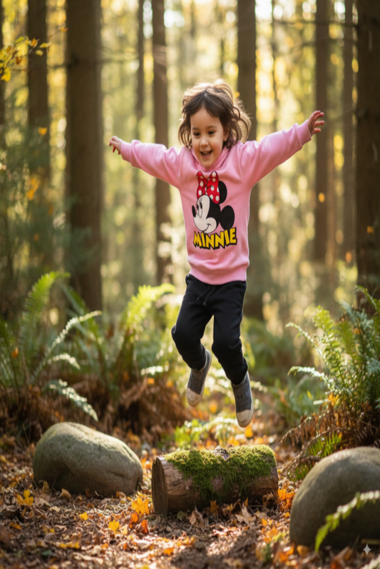 Kids Winter Printed Fleece Tracksuit (Hoodie + Trouser) – Warm & Stylish
