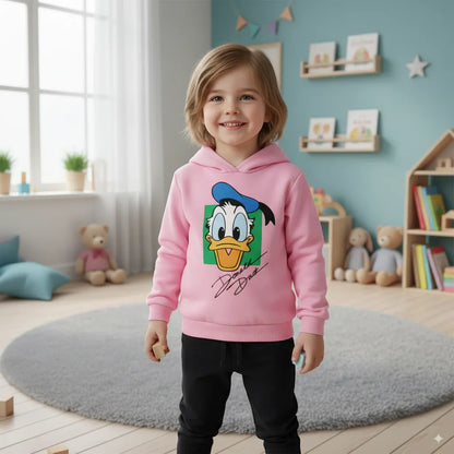 Kids Donald Duck Printed Winter Tracksuit – Hoodie & Trouser