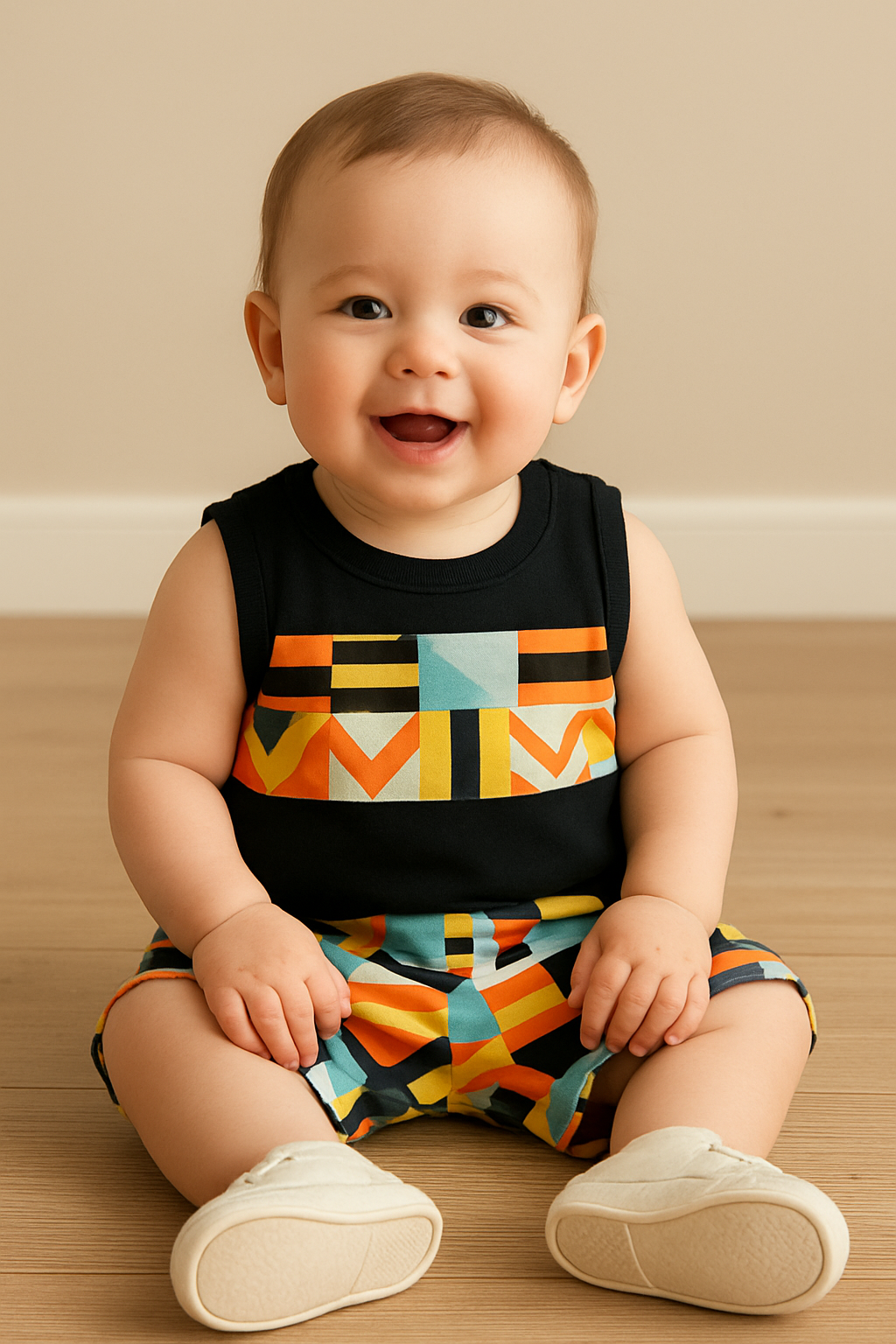 Colorful Geometric Baby Outfit - Al SafouhStore