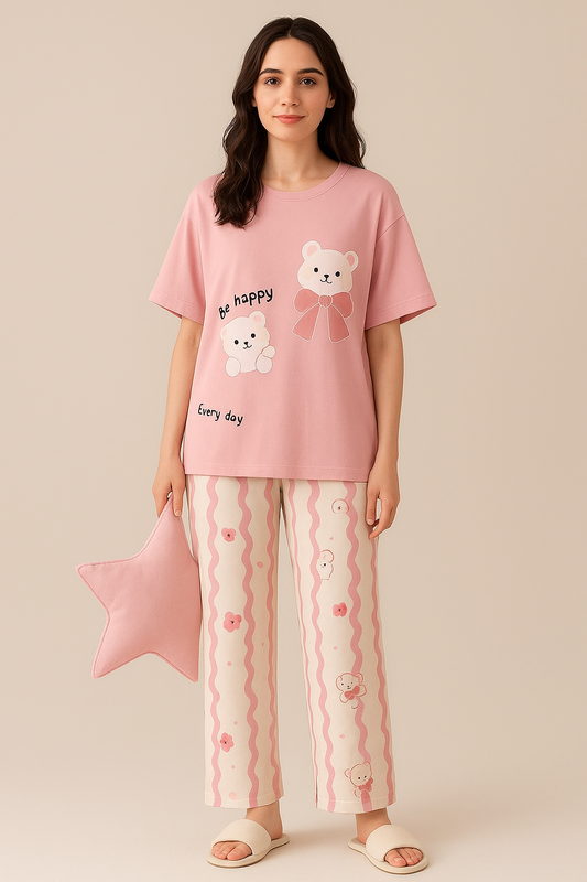 Soft Jersey Night Suit – Cute & Comfortable - Al SafouhStore