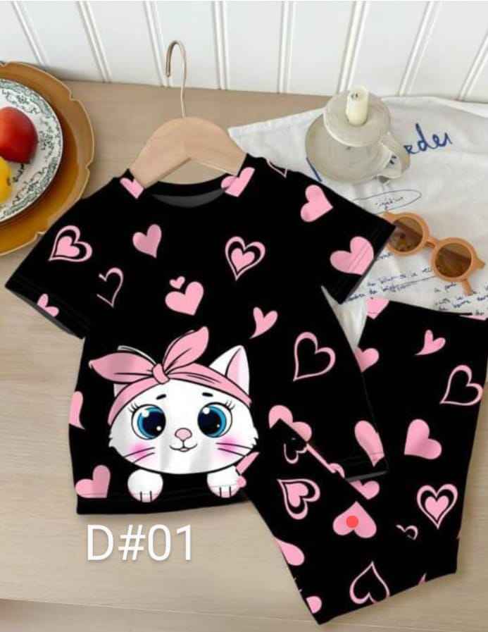 Baby Girl Kitty Love Nightwear Set