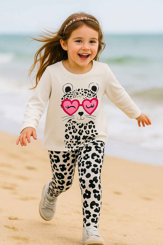 Kids Leopard Print Suit – Chic & Comfortable