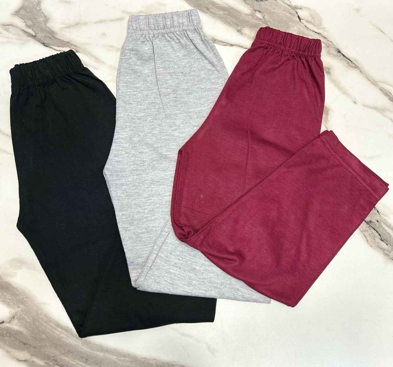 Pack of 3 Women’s Cotton Jersey Trousers – Soft Fabric, Everyday Comfort