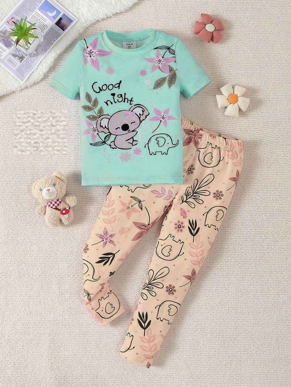 Baby Girl Koala Good Night T-Shirt & Pajama Set