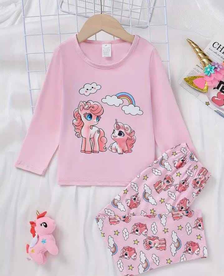✨ Premium Unicorn Pajama Set – 2 Pcs