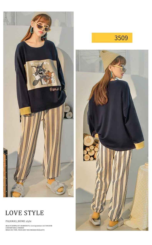 Tom & Jerry Print Pajama Set – Style