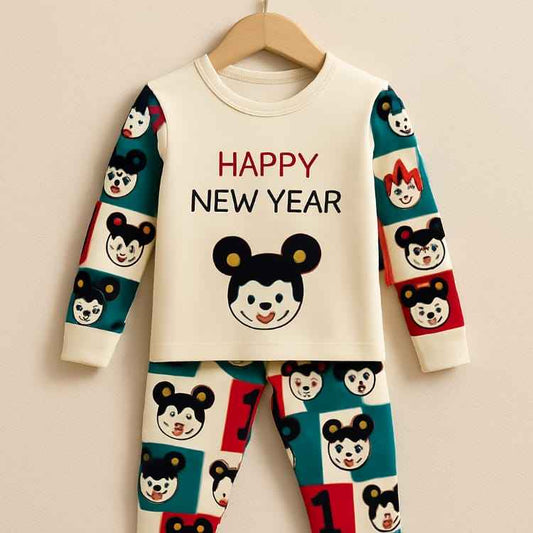 Kids Cartoon Print Pajama Set