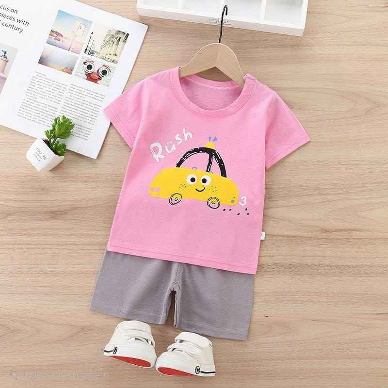 Cute Car Print Baby T-shirt