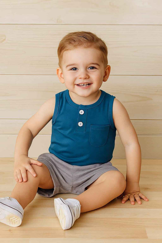 Sleeveless Tank & Shorts Set