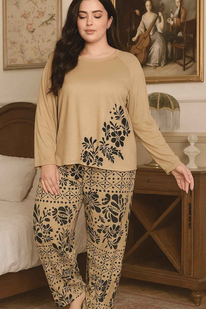 Floral Night Suit – Soft Jersey by Fabric