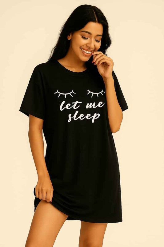 Black Women Long T-Shirt – “You Make Me Smile” Print (Copy)