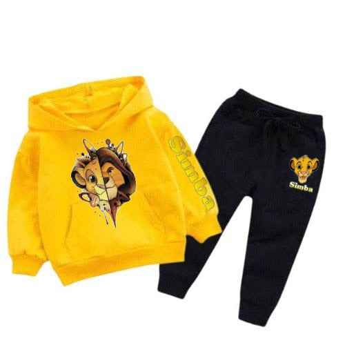 Boys & Girls Simba Printed Tracksuit – Cozy Hoodie + Pants (Copy)