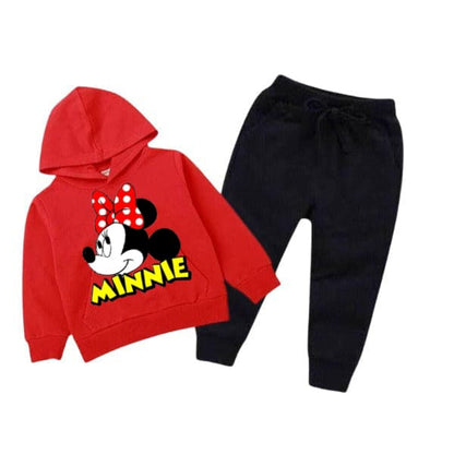 Kids Winter Printed Fleece Tracksuit (Hoodie + Trouser) – Warm & Stylish