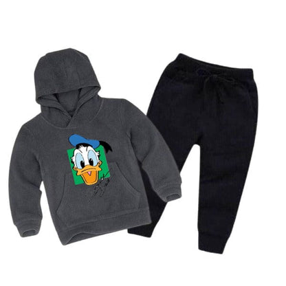 Kids Donald Duck Printed Winter Tracksuit – Hoodie & Trouser