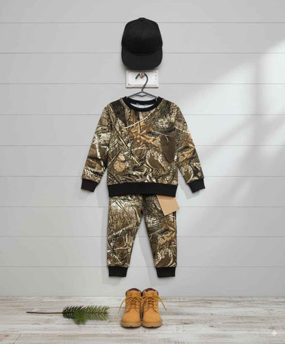 Kids Cow Print Sweatshirt & Jogger Set Cartoon Baby & Toddler Casual Outfit (Copy)