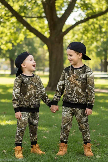 Kids Cow Print Sweatshirt & Jogger Set Cartoon Baby & Toddler Casual Outfit (Copy)