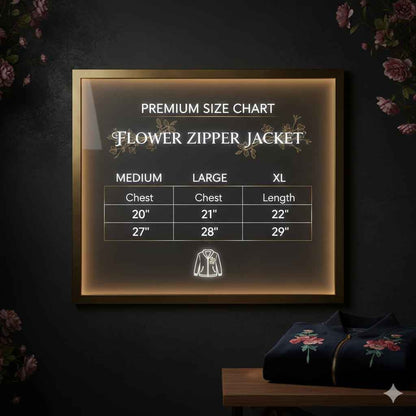 Green Floral Zip-Up Jacket – Casual Chic Style (Copy)