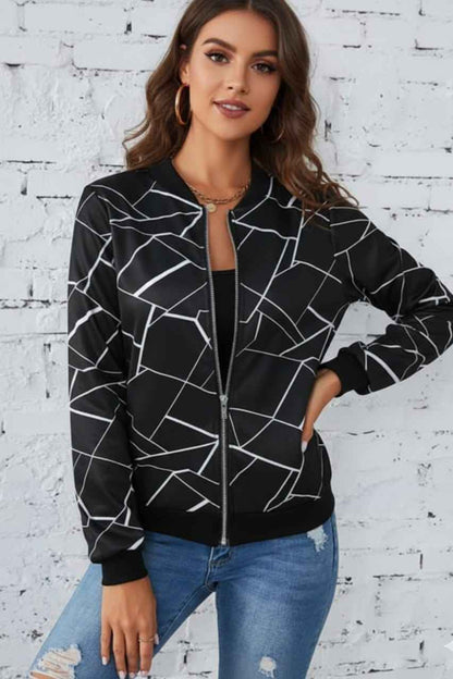 Black Cross Lining Jacket – Classic Chic (Copy)