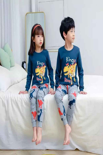 Dino King Kids Pajama Set 🦖👑