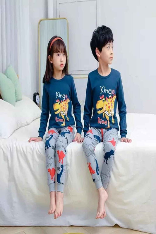 Dino King Kids Pajama Set 🦖👑